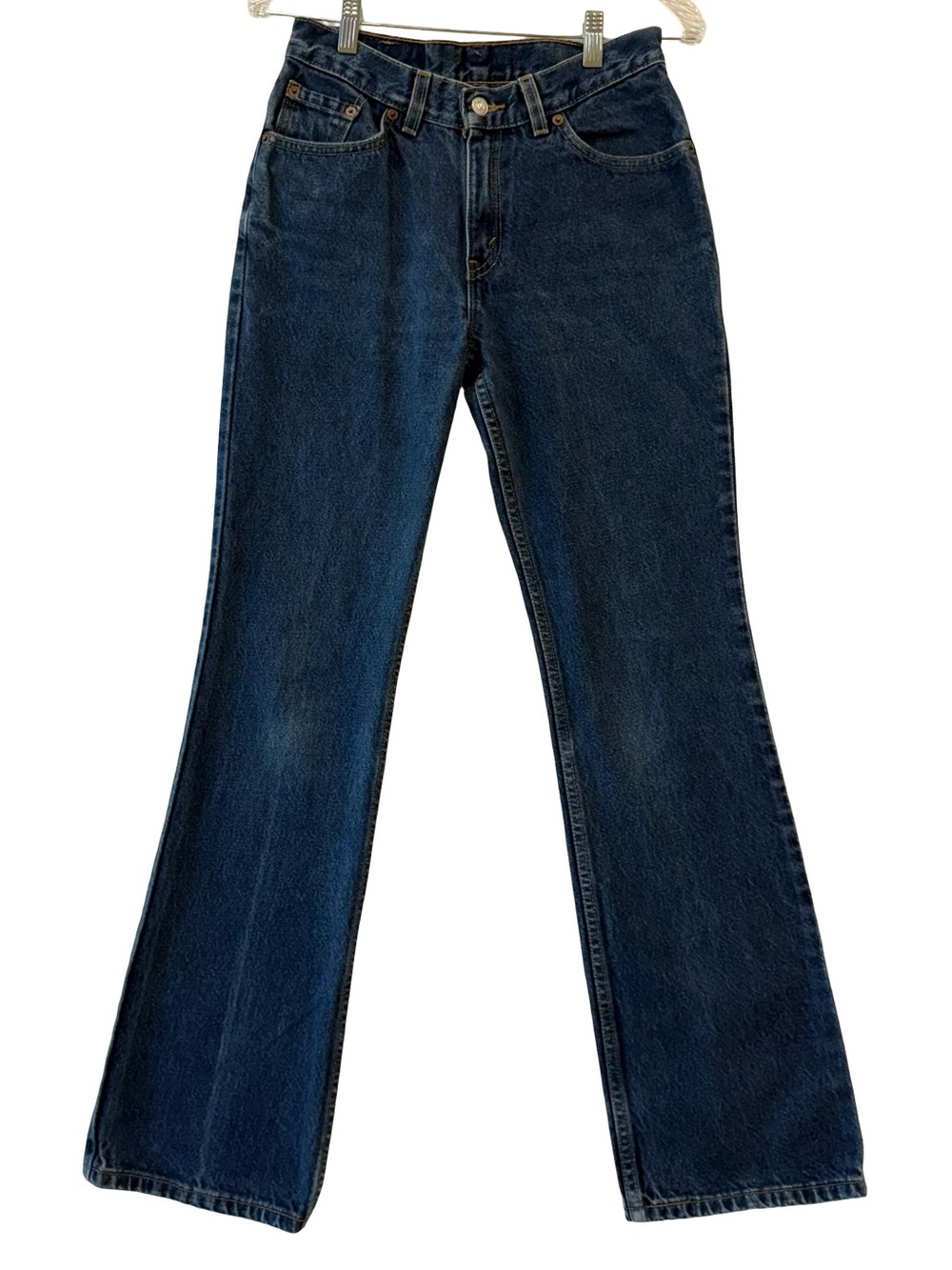 Vintage Y2K 2000 Womens Levis 517 Boot Cut Medium Dark Blue Jeans 28x32
